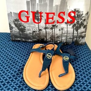 Guess Women Denim Sandals Brand New. Size 9